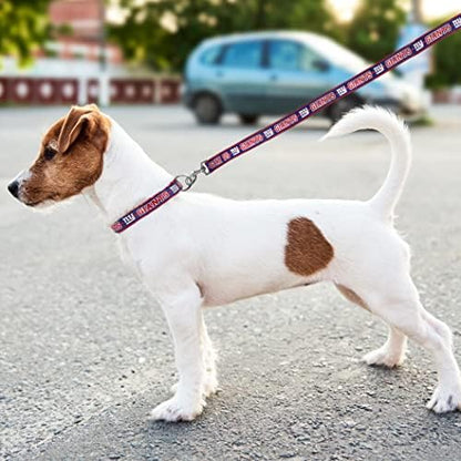Pets First NFL Licensed New York Giants Pet Leash, Size Medium – Durable Satin Dog & Cat Walking Strap and Pet Tether with Embroidered Team Name & Logo