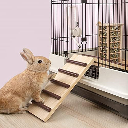 Niteangel Wooden Cage Bridge for Rabbits, Guinea Pigs and Chinchilla, Large Size