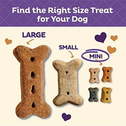 Old Mother Hubbard Wellness P-Nuttier Dog Biscuits, Natural, Training Treats, Peanut Butter Flavor, Mini Size, (20 Ounce Bag)(Pack of 2)
