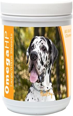 Healthy Breeds Great Dane Omega HP Fatty Acid Skin and Coat Support Soft Chews 90 Count