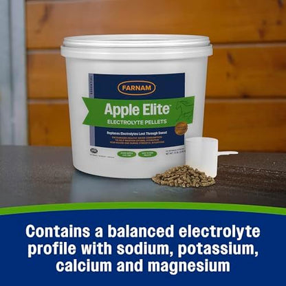 Farnam Apple Elite Horse Electrolytes Pellets Supplement, 40 Day Supply