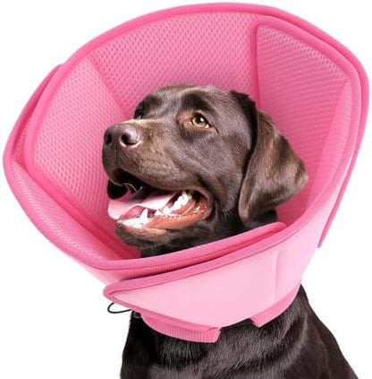Queenmore Dog Cone Collar Soft Cone for Dogs to Stop Licking After Surgery