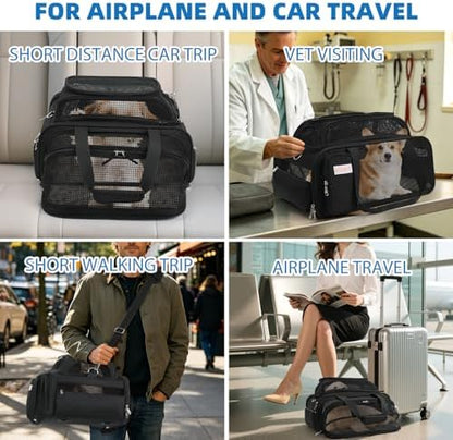 pidipiti 18x14x8 Soft-Sided pet Carrier,for 1 Extra-Small Dog/Medium cat