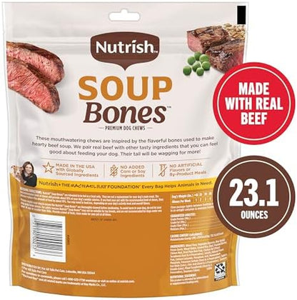 Nutrish Soup Bones Beef Dog Chews, 23.1 oz. Bag (11 Treats) (Rachael Ray)