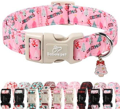 Christmas Tree Dog Collar for Small Dogs, Cute Girl Dog Collar