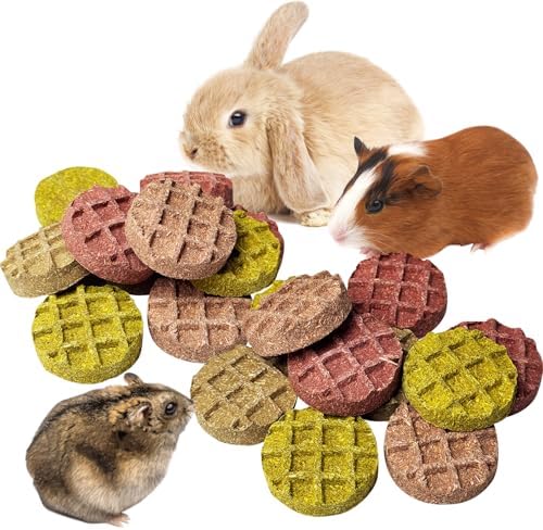 PINVNBY 20PCS Bunny Chew Toys Small Animal Molar Snacks for Teeth Rabbit Treats for Hamster, Chinchilla, Guinea Pig, Squirrels, Gerbils and Small Animals
