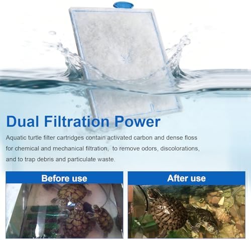 Large Reptile Pet Terrarium Water Filter Replacement Cartridge for Zilla Internal Filter 40G