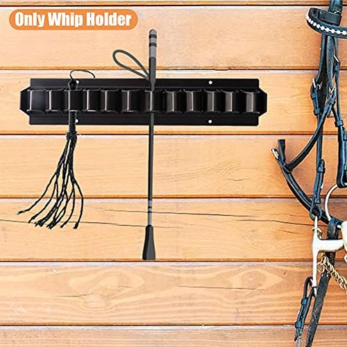 Horse Whip Crop Holder up to 12 Whips or Crops,Wall Mount Horse Supplies