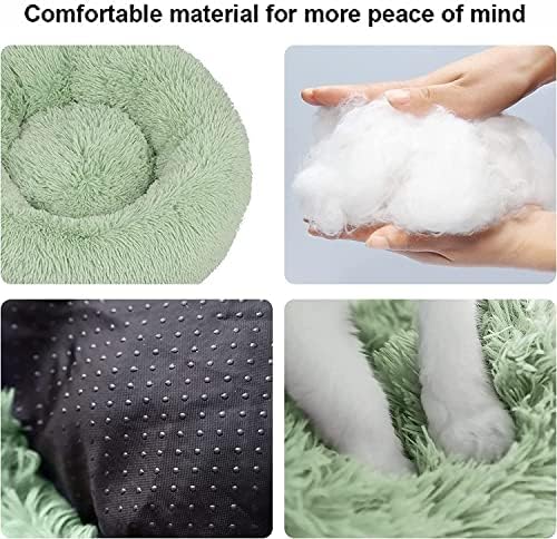 Nisrada Dog Bed for Small Medium Large Dogs Cats, 20 inch Calming Washable-Round Cozy Soft Pet Bed for Puppy and Kitten with Slip-Resistant Bottom