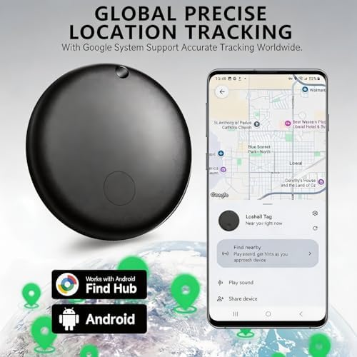 GPS Tracker for Vehicles - No Subscription Tracker Device for Vehicles, No Monthly Fee & SIM Card for Car Tracker Device Hidden for Android and iPhone, IP68 Waterproof, Safe & Durable, Small