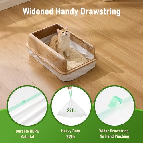 ZOMISIA Cat Litter Box Liners Large - 40 Count 37" x 18" Jumbo Litter Bags