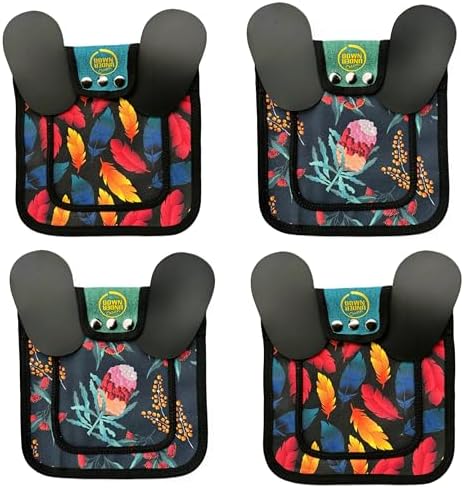 DOWN UNDER OUTDOORS 4 Pack Medium-Large Chicken Saddles (Feathers & Flora)
