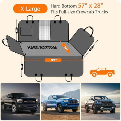 URPOWER XL Hard Bottom Dog Seat Cover for Full-Size Truck Back Seat