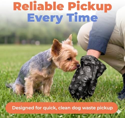 Best Pet Supplies Poop Bags for Dogs - Black, 150 Count