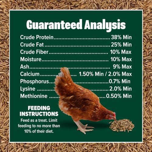Eaton Pet and Pasture Premium Grubs, Dried Black Soldier Fly Larvae, 5 Lb