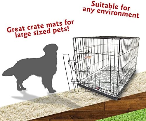 42" Fusion Gray Crate Dog Bed Mat By Majestic Pet Products