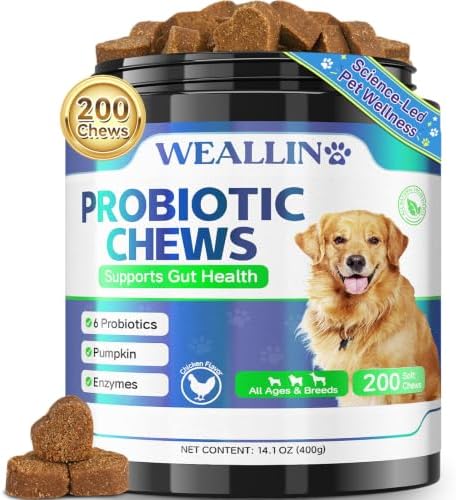 Probiotics for Dogs, Dog Probiotics for Yeast, Itchy Skin and Itchy Ears