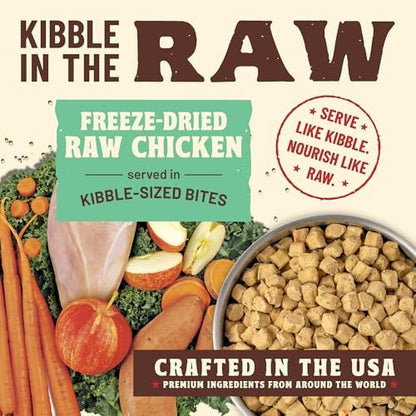 Primal Kibble in The Raw, Freeze-Dried Dog Food, Chicken, 9 lb
