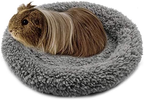 BWOGUE Hamster Bed, Round Velvet Sleep Pad for Guinea Pigs and Rats, 8.7 in