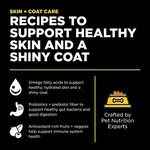 Go! Solutions Skin + Coat Care Duck Dry Dog Food with Grains, Chicken-Free, Healthy Kibble with Omega-3s & 6s for Soft, Shiny Fur, for Puppies, Adults, & Seniors, 3.5 lb Bag