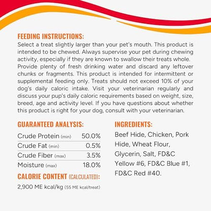 Good 'n' Fun Ribs Long-Lasting Dog Treat Made With Real Protein, 12 oz
