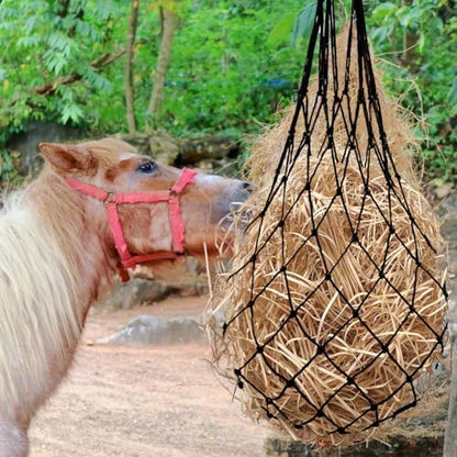 Quixleen 2PCS Hay Nets for Horses,Slow Feed Hay Bag for Horses Goat Sheep