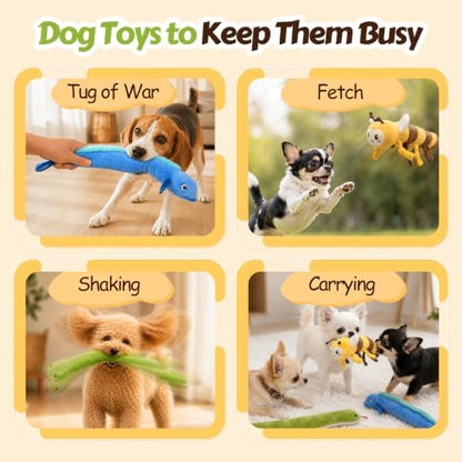 3-Pack Long Squeaky Dog Toys
