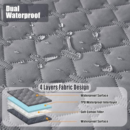 Smiry Waterproof Dog Bed Cover Blanket, Reversible Pet Blanket