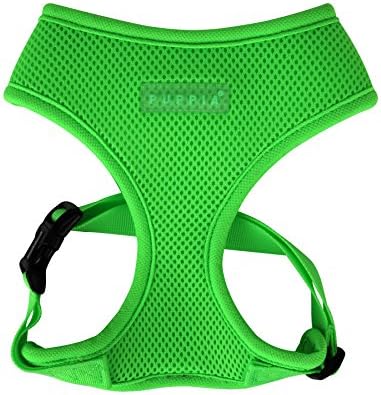 Puppia Soft Harness A XS Over-The-Head Soft Mesh Harness Neon Green