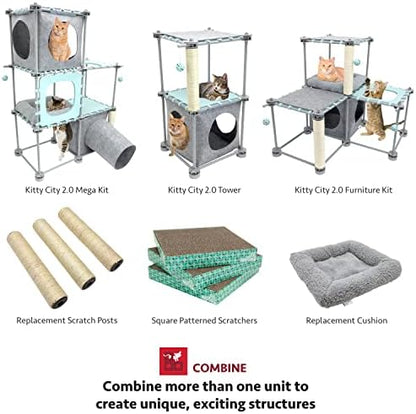 Kitty City Cat Furniture Accessories Cat Scratching Post Replacement and Only Compatible with Kitty City Playsets