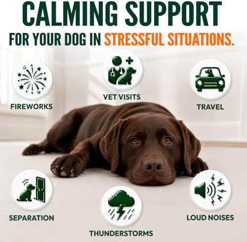 Hemp Calming Chews for Dogs - 170 Dog Calming Chews - Anxiety Relief Treats
