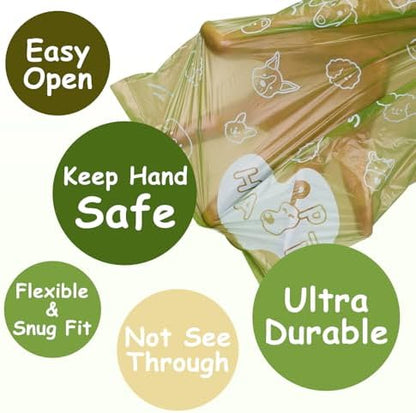 IUI Dog Poop Bags, 160 Count, Lavender Dog Waste Bags, Leak-Proof, 8 Rolls