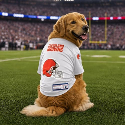 Littlearth NFL Cleveland Browns Stretch Pet Jersey, Team Color, Small
