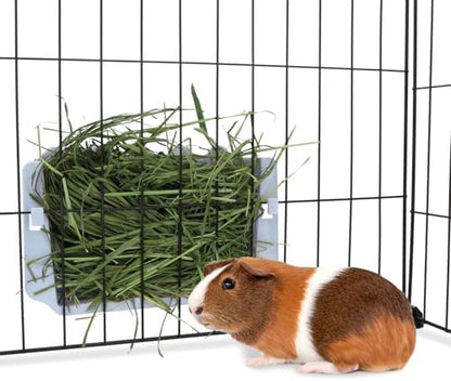 Hypeety Rabbit Hay Feeder Automatic Hay Rack for Guinea Pigs, Blue