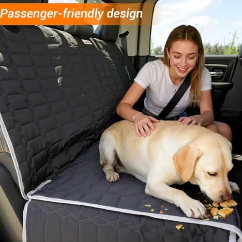 Reliadura Relidura Bench Seat Cover for SUV Waterproof Seat Cover for Dogs in Car Non-Slip Dog Car Seat Cover for Back Seat Heavy Duty Protector for Rav4/CRV/Subaru Rear Seat Covers for SUVs