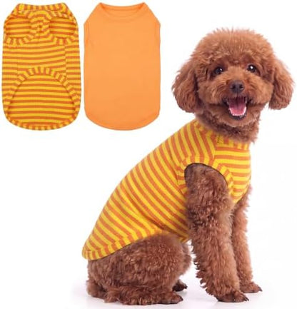 IECOii 2 Pack Dog Surgery Recovery Shirt Sleeveless Lightweight Dog Tshirt