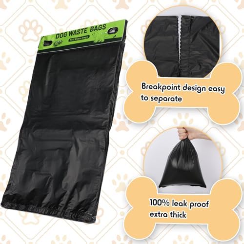 Ireer 10000 Pcs Dog Waste Bags Bulk, Pet Feces Bags with Hang Hole
