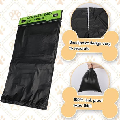 Ireer 10000 Pcs Dog Waste Bags Bulk, Pet Feces Bags with Hang Hole