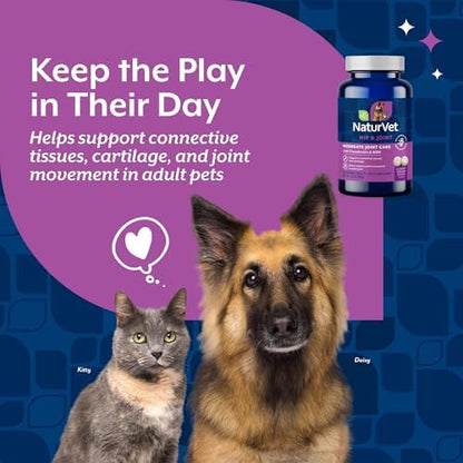 NaturVet Moderate Hip & Joint Care w/Chondroitin & MSM, Dogs & Cats, 120ct
