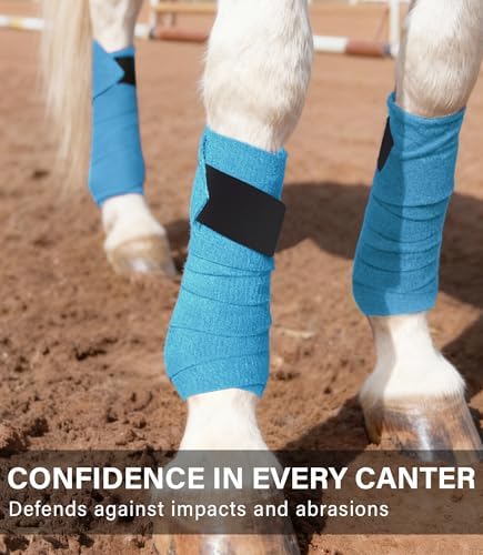 Polo Wraps for Horses Set of 4, Leg Wraps for Horses