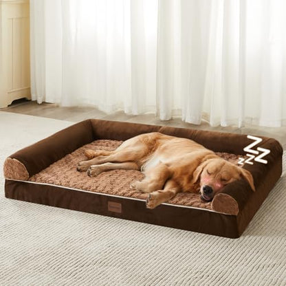 BFPETHOME Orthopedic Washable Large Dog Bed for Senior Dog Comfy Sleep