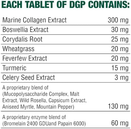 DGP Dog Joint Supplement for Mobility & Flexibility, 60 Chewable Tablets
