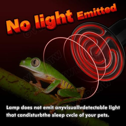 Ceramic Heat Emitter, Reptile Heat Bulbs (2 Pack-0.25 inch-75mm) - Versatile Warming Bulbs for herptiles, Birds, and Household Pets. (150 Watts)