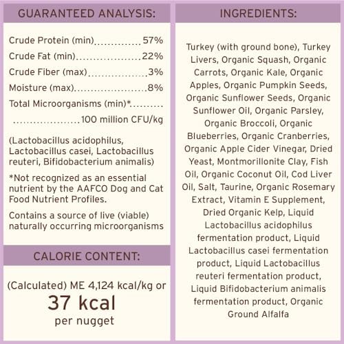 Primal Freeze Dried Raw Cat Food Nuggets, Turkey, 14 oz