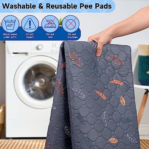 Sunheir Washable Pee Pads for Dogs, Reusable Puppy Pads for Dog Playpen 2PC