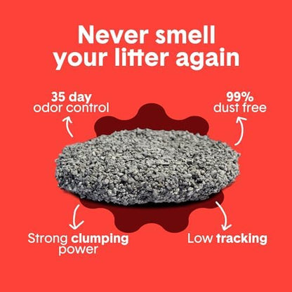 Boxie Extra Strength Clumping Cat Litter Multi Cat 35 Day Odor Control 28lb