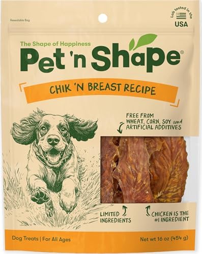 Pet 'n Shape Chik 'n Breast Jerky Dog Treats - 1 Pound