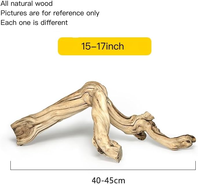 AWXZOM Large Reptile Branch, 15-17inch Length, Carefully Selected and Polished for Reptile Climbing Branch,Each one is Unique