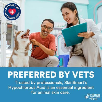SkinSmart Antimicrobial Wound Care for Pets, Hypochlorous Acid Spray, 8 oz