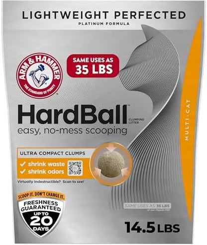 ARM & HAMMER HardBall Clumping Cat Litter, Garden Bloom, 14.5 Lbs